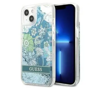 Guess Flower Liquid Glitter GUHCP13MLFLSN do iPhone 13