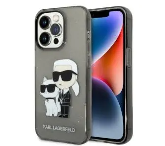 Etui Karl Lagerfeld Glitter Karl&Choupette KLHCP14XHNKCTGK do iPhone 14 Pro Max