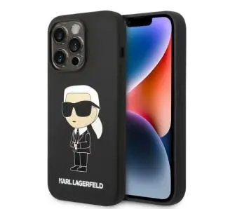 Etui Karl Lagerfeld Silicone Ikonik KLHCP14XSNIKBCK do iPhone 14 Pro Max