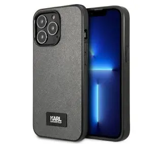 Karl Lagerfeld Saffiano Plaque KLHCP13LSFMP2DG do iPhone 13 Pro / 13