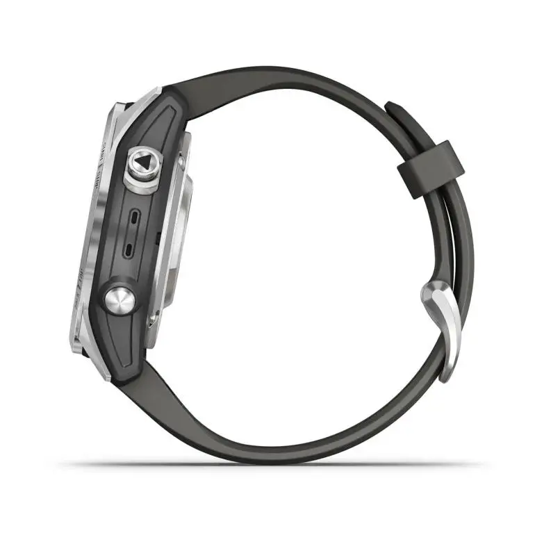 фото Смарт-годинник Garmin Fenix 7S Pro Solar Silver w. Graphite Band (010-02776-00/01)