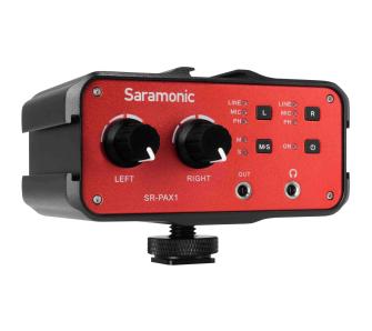 Adapter audio Saramonic SR-PAX1 - dwukanałowy aktywny