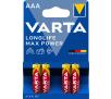 Baterie VARTA AAA Longlife Max Power 4szt.
