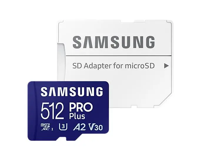 Karta pamięci Samsung PRO Plus microSDXC 512GB U3 A2 V30