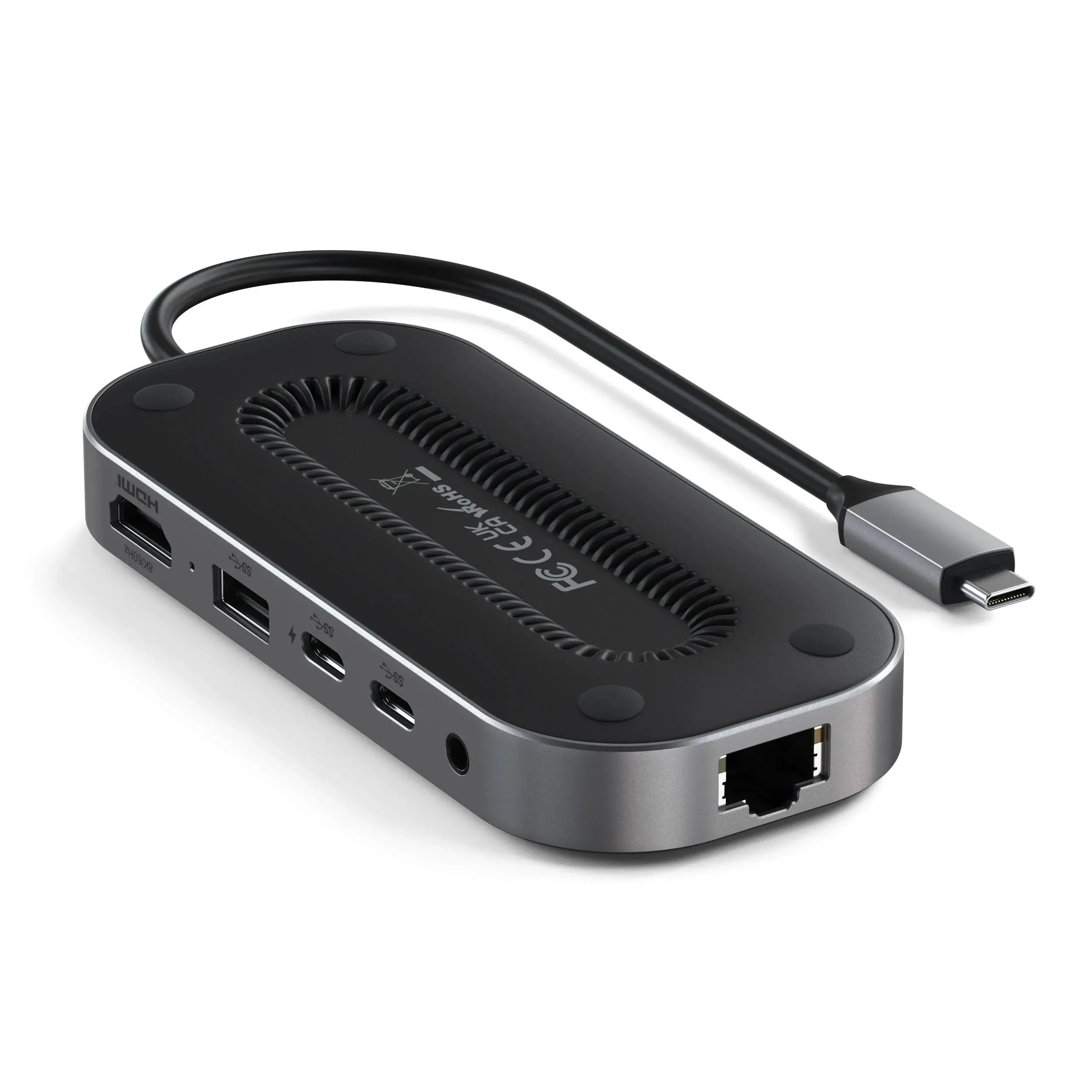 Hub USB Satechi ST-U4MGEM USB4 Multiport w2.5G Ethernet Szary