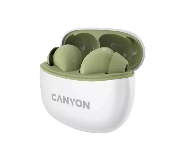 Canyon TWS-5 Dokanałowe Bluetooth 5.2 Zielony