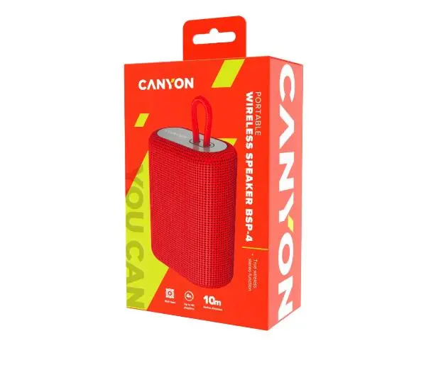 Canyon BSP-4 5W Radio FM Czerwony