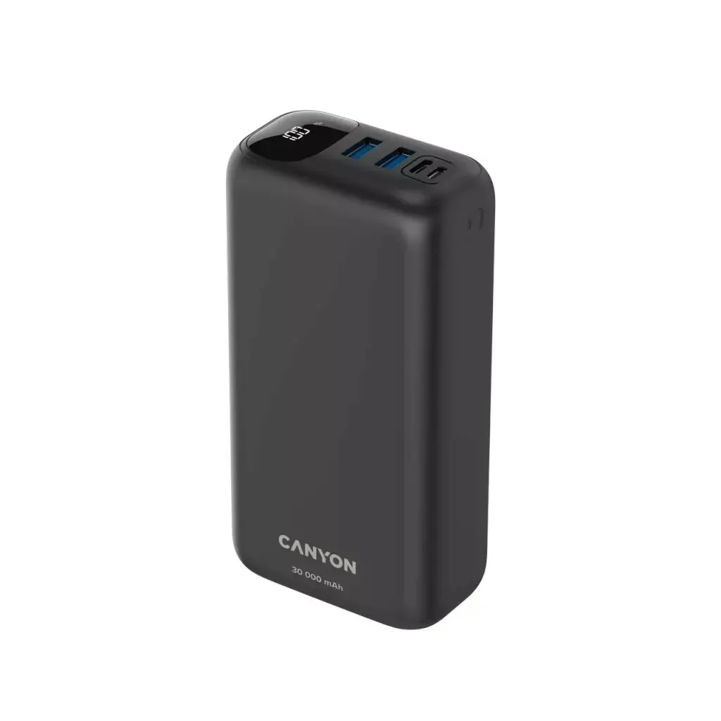 Powerbank Canyon PB-301 Czarny 30000mAh OC 3.0 PD 20W Czarny