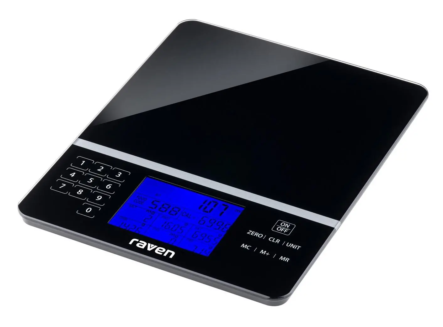 Waga Raven EWK006X Tarowanie 5kg Określanie wartości odżywczych