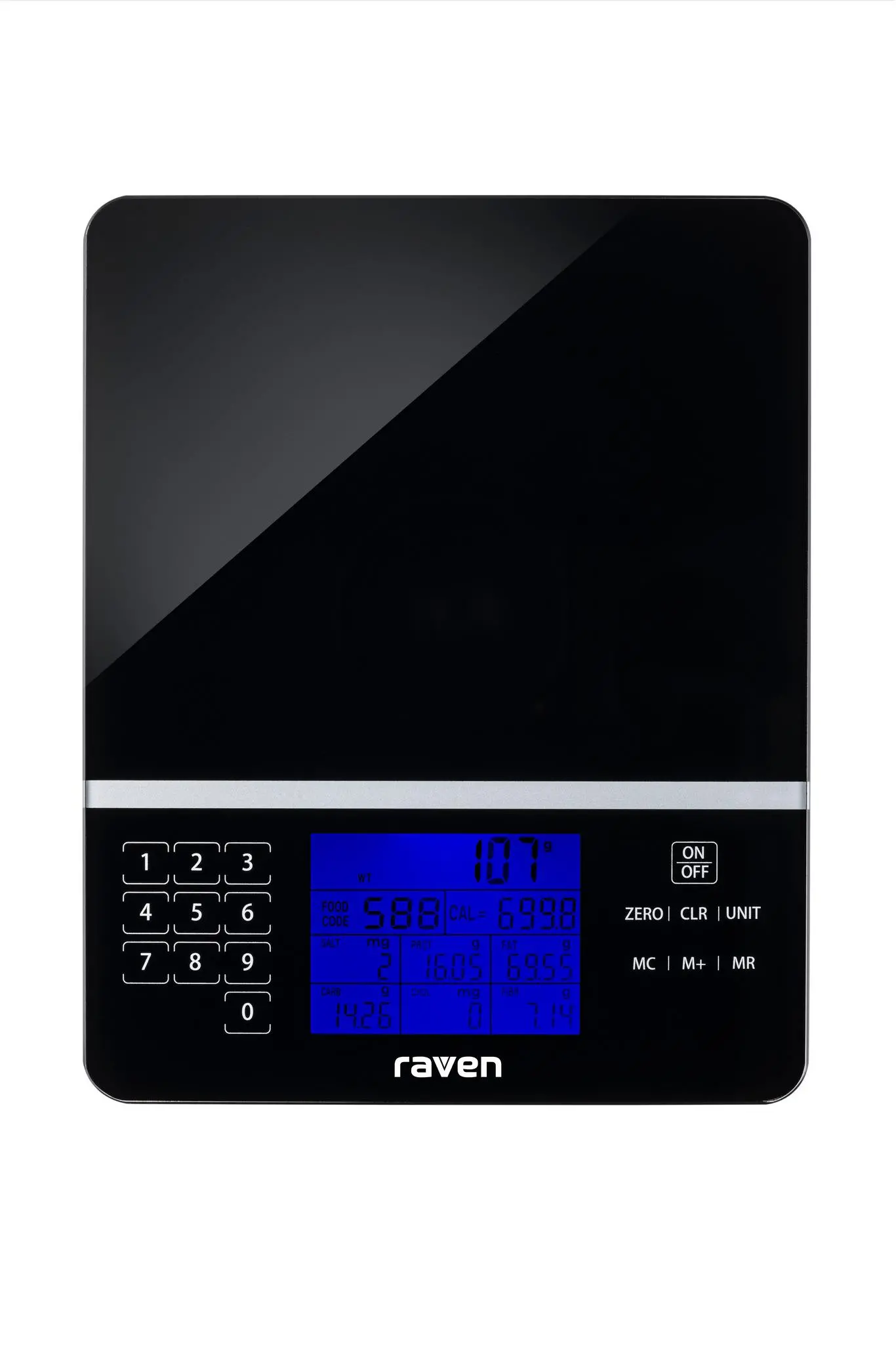 Waga Raven EWK006X Tarowanie 5kg Określanie wartości odżywczych