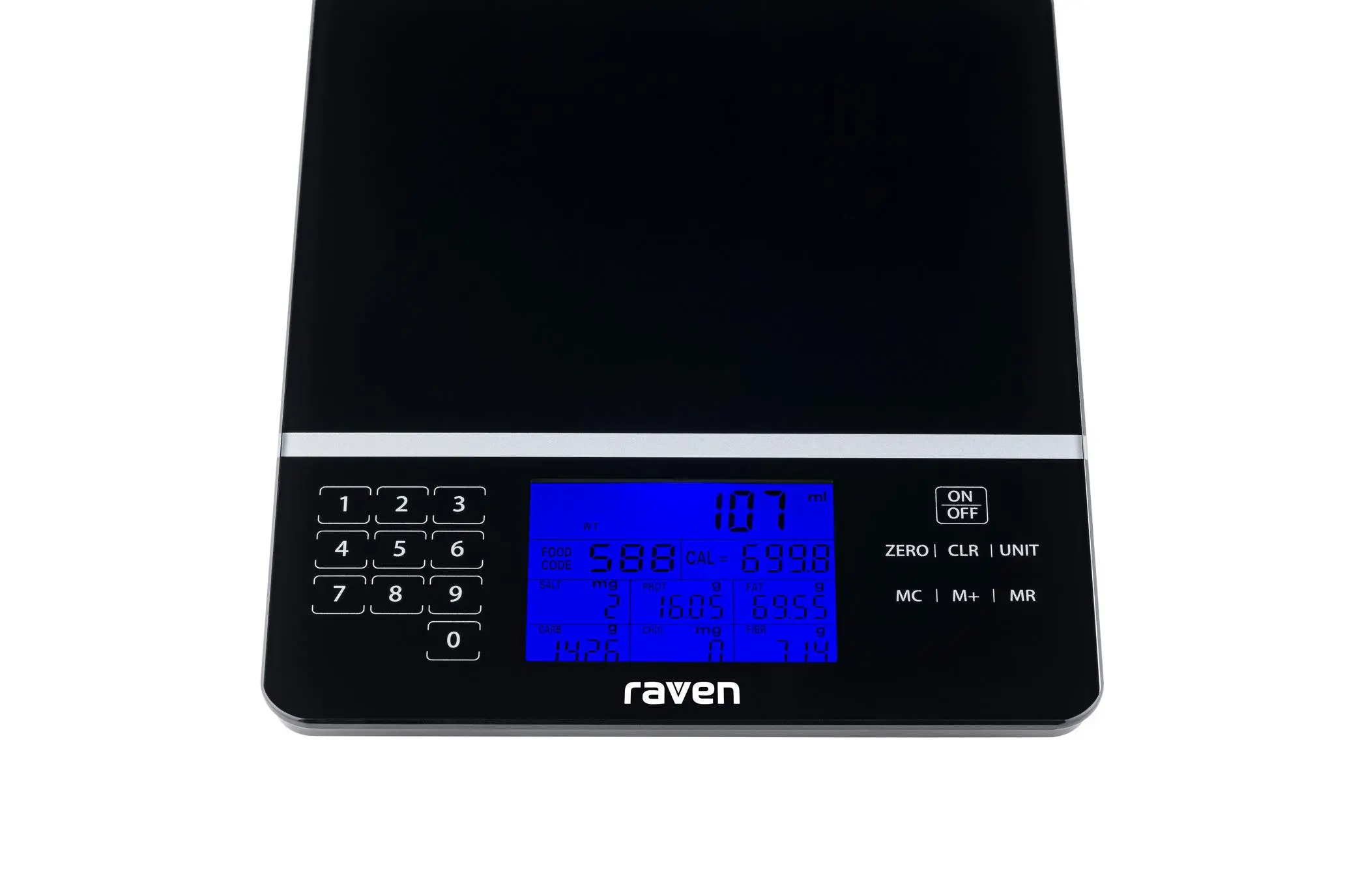 Waga Raven EWK006X Tarowanie 5kg Określanie wartości odżywczych