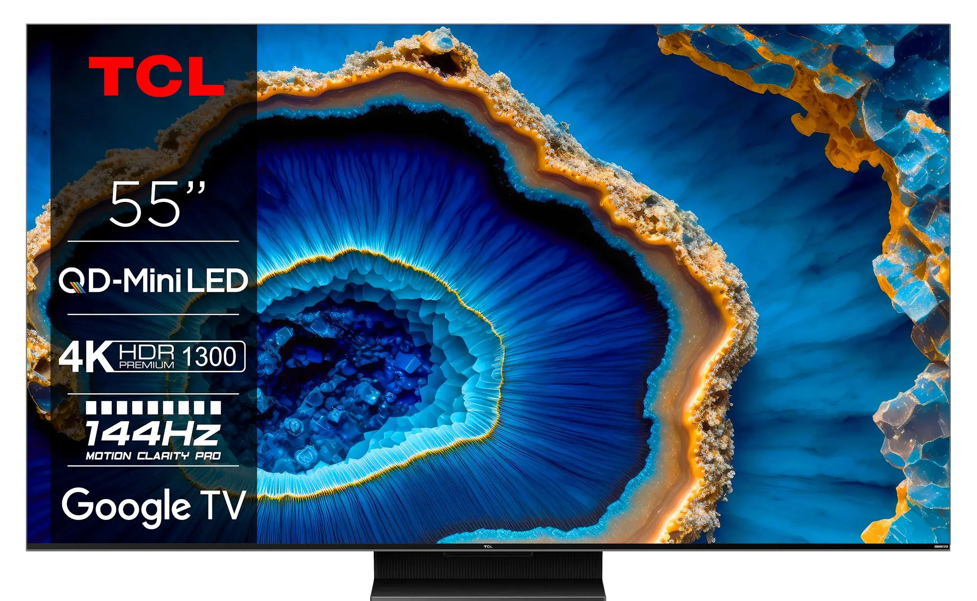 Telewizor TCL QD-Mini LED 55C805 55" QLED 4K 144Hz Google TV Dolby Vision IQ Dolby Atmos HDMI 2.1 DVB-T2