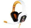 Słuchawki bezprzewodowe z mikrofonem Konix Naruto Gaming Headset dla konsol Nauszne Biało-czarny