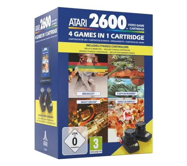 Atari 4 Games in 1 Paddle Pack