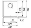 Zlewozmywak Franke Kanon KNG 110-37 Czarny + bateria Czarny