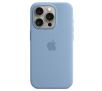 Etui Apple silikonowe z MagSafe do iPhone 15 Pro zimowy błękit