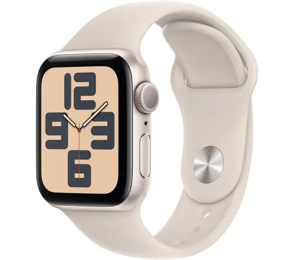 Smartwatch Apple Watch SE 2gen GPS  koperta 40mm z aluminium Księżycowa poświata pasek sportowy Księżycowa poświata  S/M