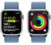 Smartwatch Apple Watch Series 9 GPS + Cellular koperta 41mm z aluminium Srebrny opaska sportowa Zimowy błękit