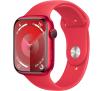 Smartwatch Apple Watch Series 9 GPS koperta 45mm z aluminium (PRODUCT)RED pasek sportowy (PRODUCT)RED M/L