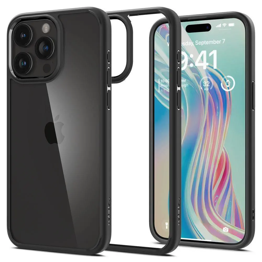 Etui Spigen Ultra Hybrid do iPhone 15 Pro Max Czarny