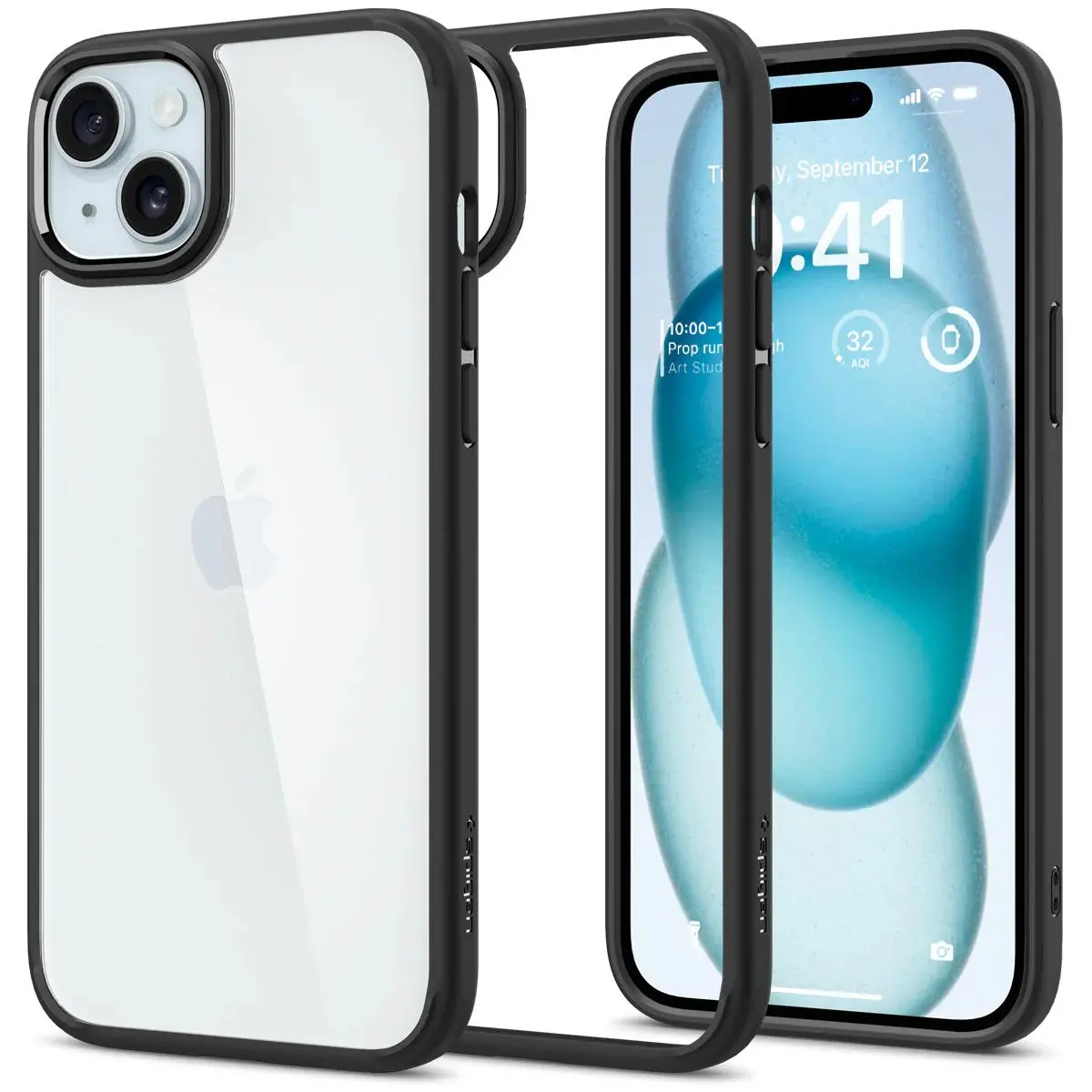 Etui Spigen Ultra Hybrid do iPhone 15 Plus Czarny