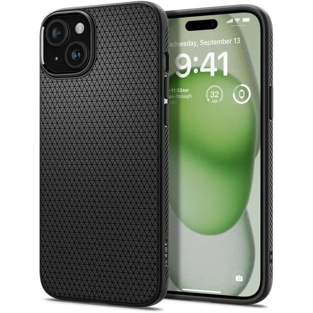 Etui Spigen Liquid Air do iPhone 15 Czarny