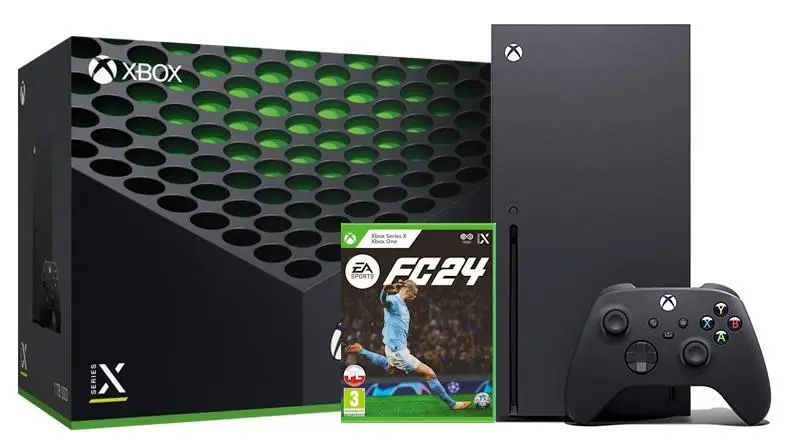 Konsola Xbox Series X 1TB z napędem + EA SPORTS FC 24