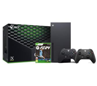 Konsola Xbox Series X 1TB z napędem + dodatkowy pad (czarny) + EA SPORTS FC 24