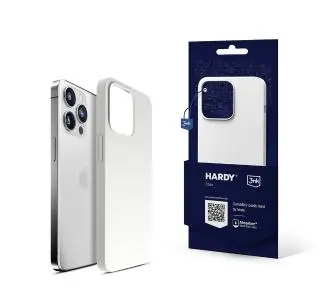 Etui 3mk Hardy Silicone Mag Case do iPhone 15 Pro Max silver-white