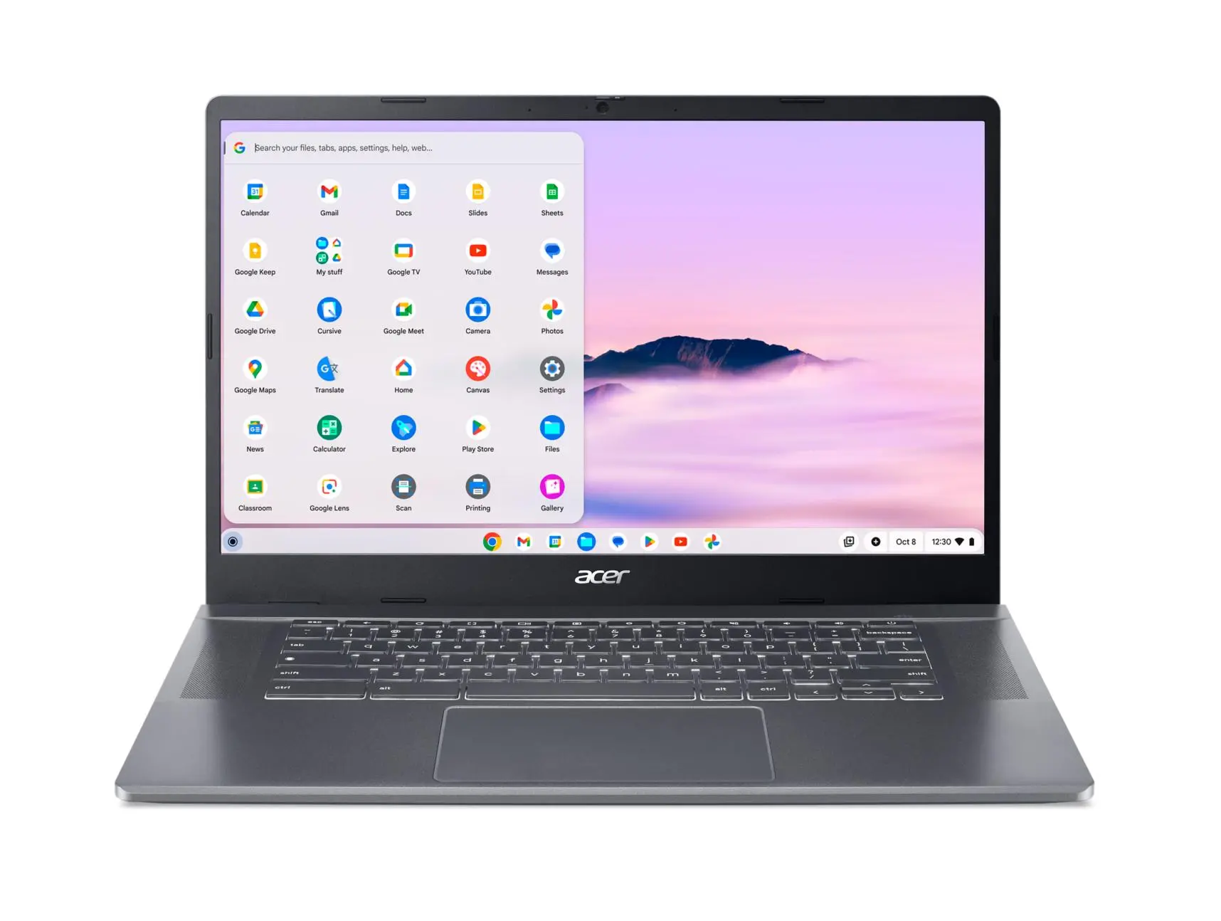 Laptop Acer Chromebook Plus 515 Google AI laptop CB515-2H-55JL 15,6" i5-1235U 8GB RAM 512GB Dysk SSD ChromeOS Szary Funkcje AI