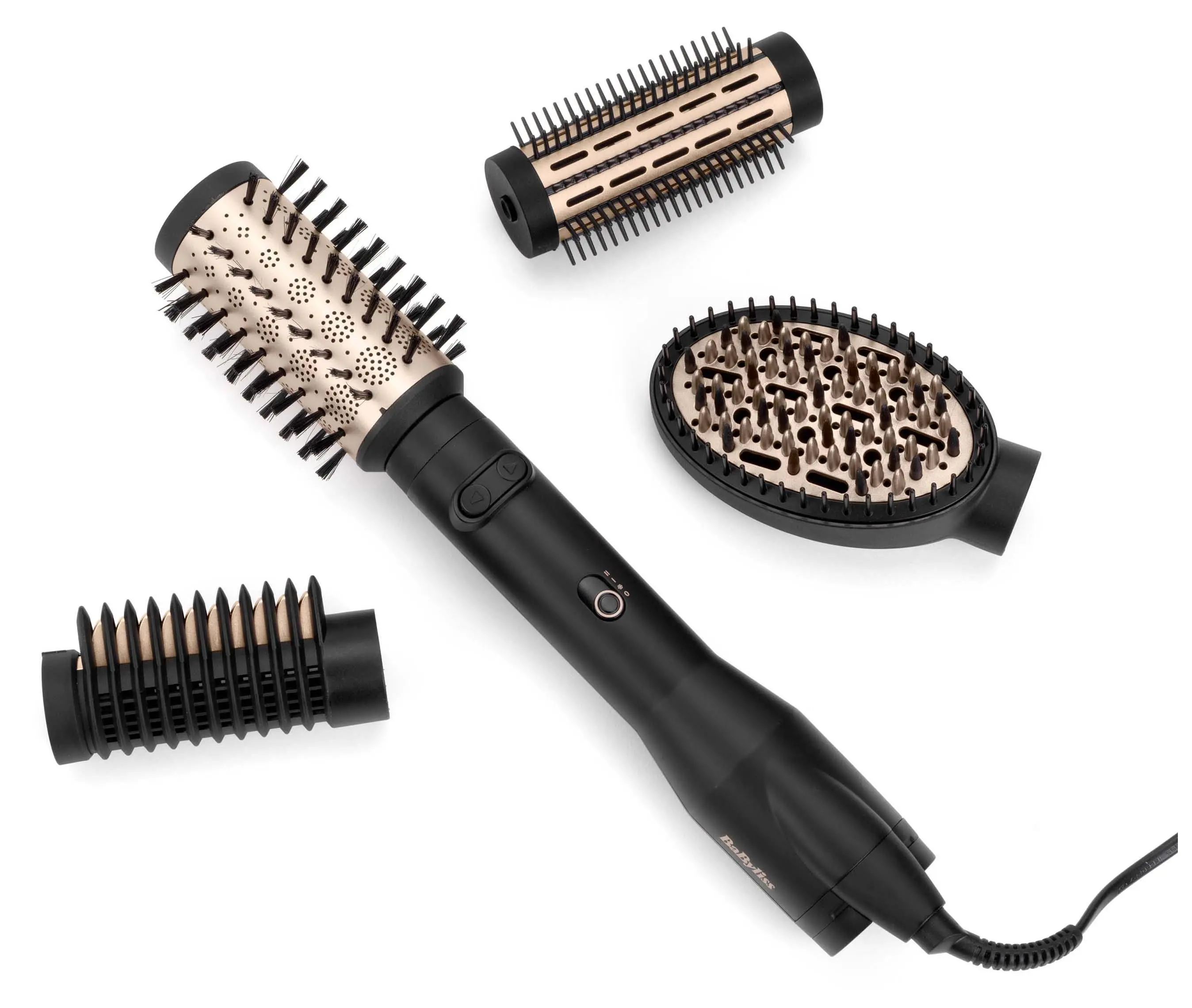 Suszarko-lokówka BaByliss Big Hair Luxe AS970E 650W Jonizacja Obrotowa Zimny nawiew Średnica szczotki 38mm 50mm 2 poziomy temperatury