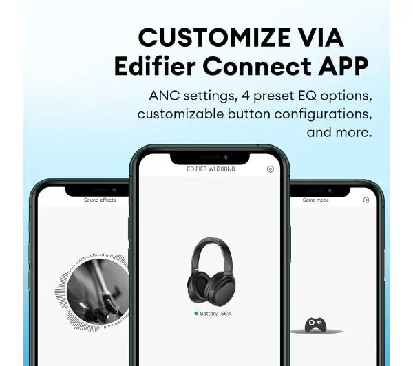 Edifier WH700NB Nauszne Bluetooth 5.3 Beżowy