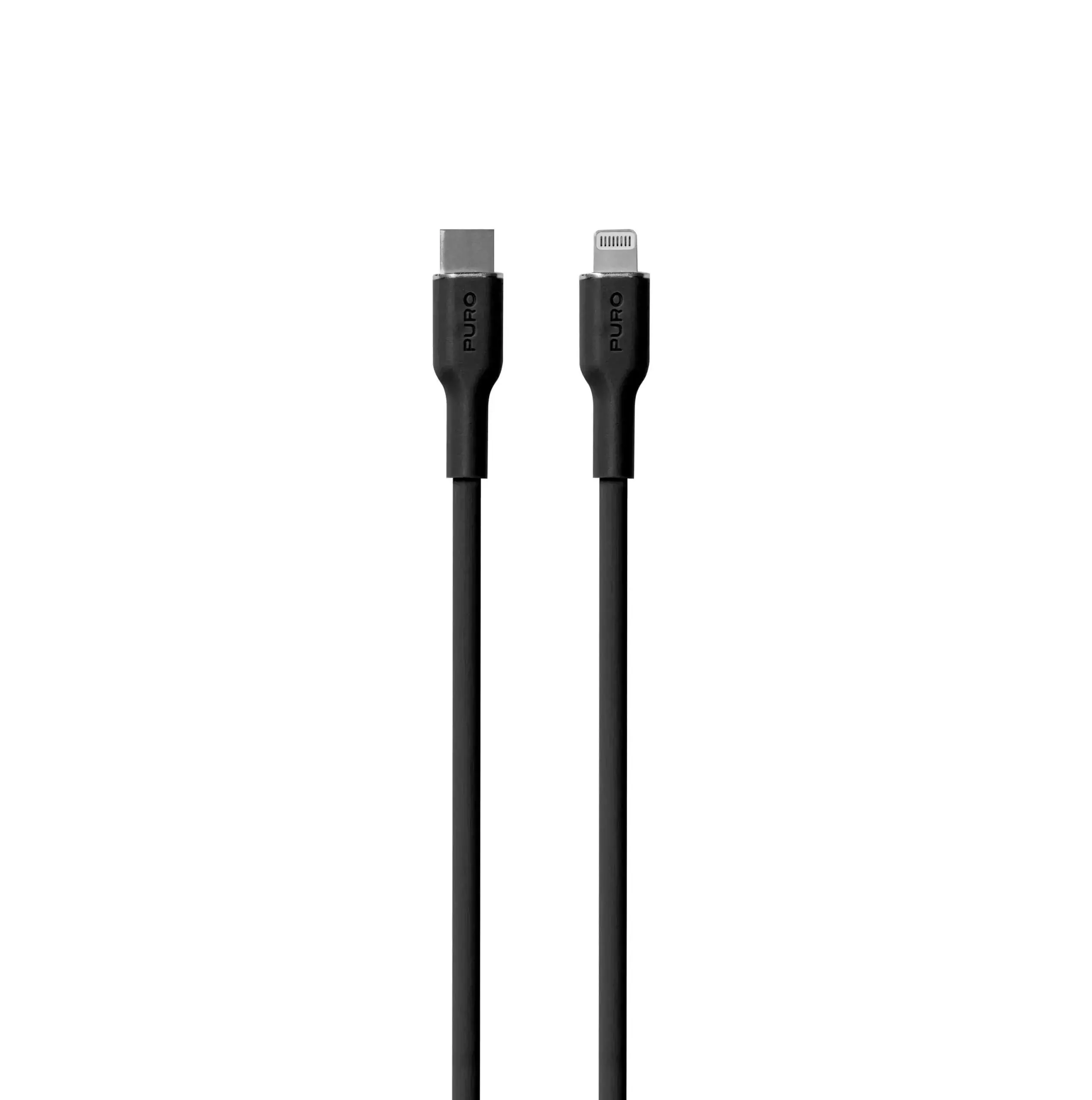 Kabel Puro Soft USB-C do Lightning 1,5m Czarny
