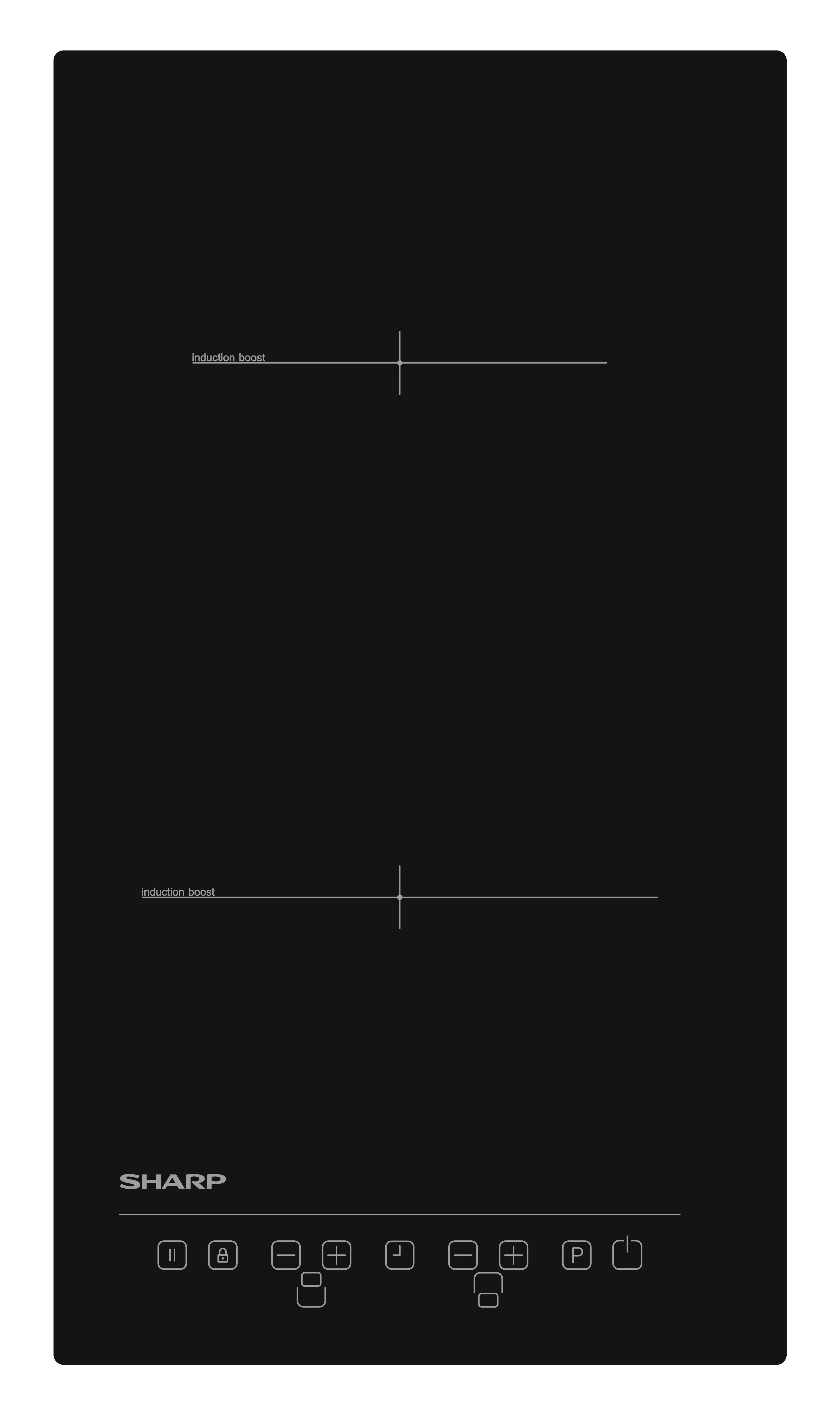 Płyta indukcyjna Sharp KH-3I25NT0K-EU 29cm