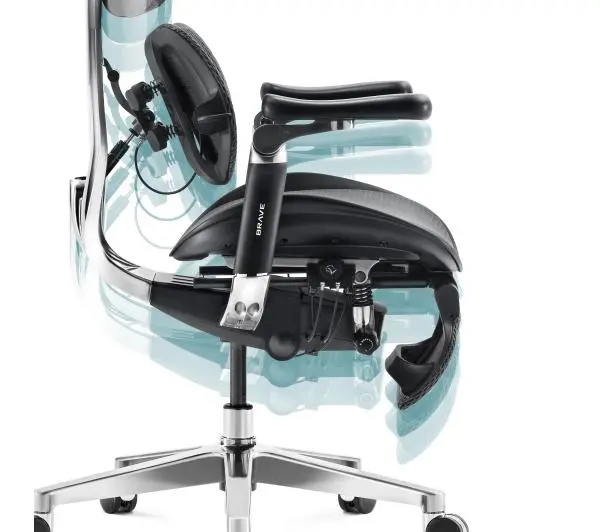 Diablo Chairs Brave V-Kinetic Biurowy do 120kg Tkanina Czarny - Kup na Raty - RRSO 0%