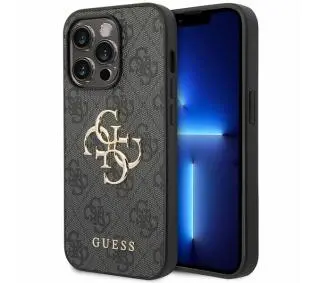 Guess 4G Big Metal Logo GUHCP15L4GMGGR do iPhone 15 Pro szary