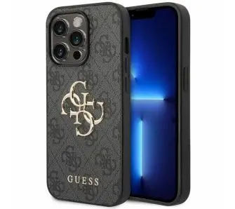 Etui Guess 4G Big Metal Logo GUHCP15L4GMGGR do iPhone 15 Pro szary