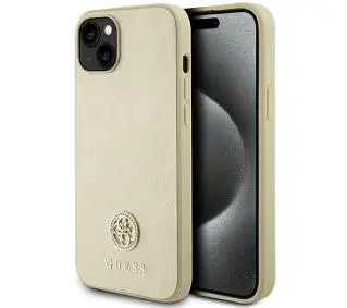 Guess Strass Metal Logo GUHCP15MPS4DGPD do iPhone 15 Plus Złoty