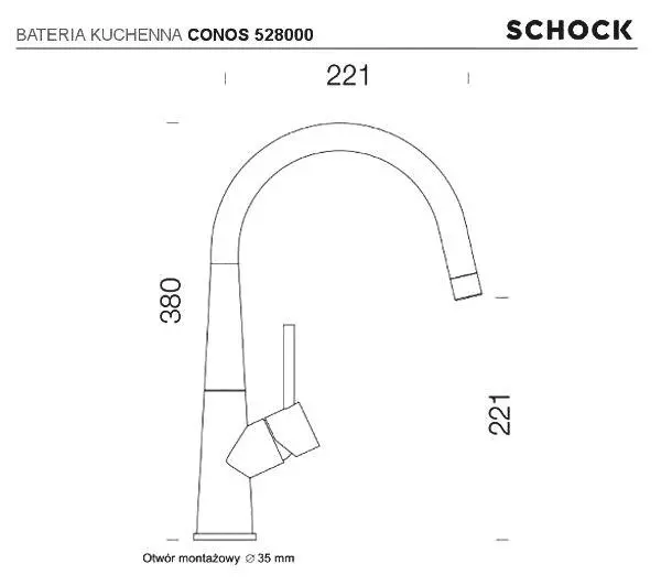 Schock Conos 528000 Srebrny Stal szlachetna - DRUGI -30%, ALBO 4-TY -80% - Kup na Raty - RRSO 0%