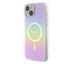 Etui Guess IML Iridescent MagSafe GUHMP15SHITSP do iPhone 15 Różowy