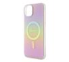 Etui Guess IML Iridescent MagSafe GUHMP15SHITSP do iPhone 15 Różowy