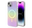 Etui Guess IML Iridescent MagSafe GUHMP15SHITSP do iPhone 15 Różowy