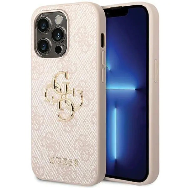 Etui Guess 4G Big Metal Logo GUHCP15X4GMGPI do iPhone 15 Pro Max Różowy