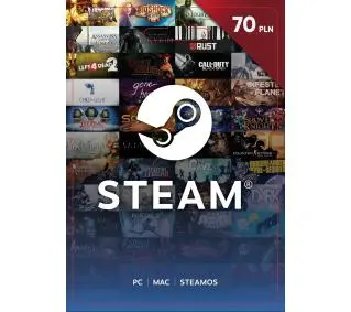 Doładowanie Steam 70zł [bon agencyjny] Obecnie dostępne tylko w sklepach stacjonarnych RTV EURO AGDDostęp po opłaceniu zakupu