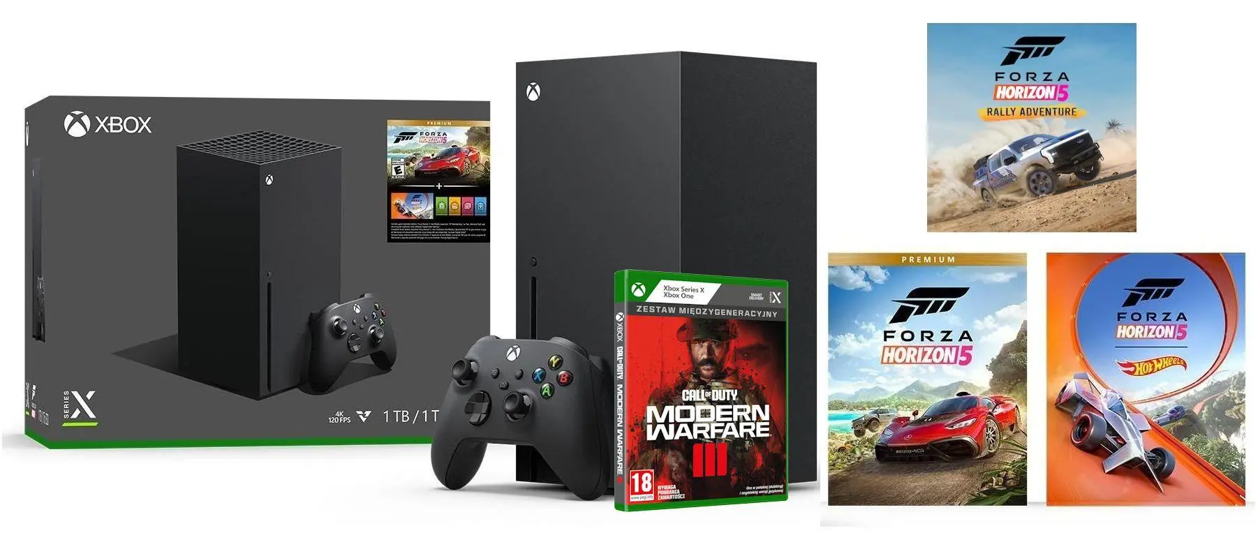 Xbox - XBOX Series X 1TB ＋ MSFS2020 セット！ Xbox Series X 1TB z napędem + Dysk WD BLACK D10 Game Drive