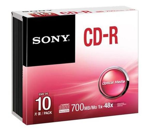 płyta Sony CD-R 48xSpeed (Slim Case 10szt)