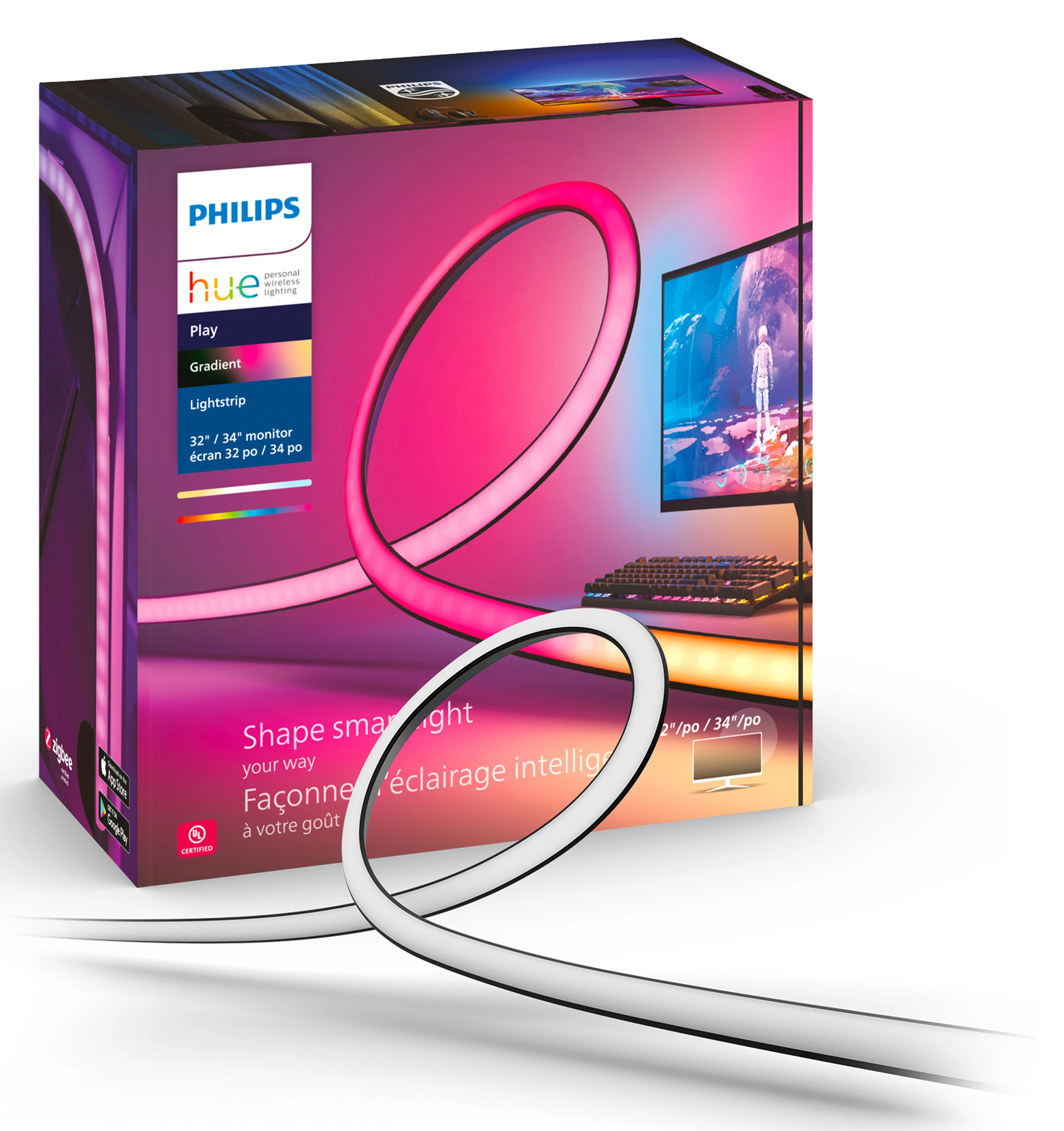 Taśma LED Philips Hue Play Gradient do komputera PC 32-34"