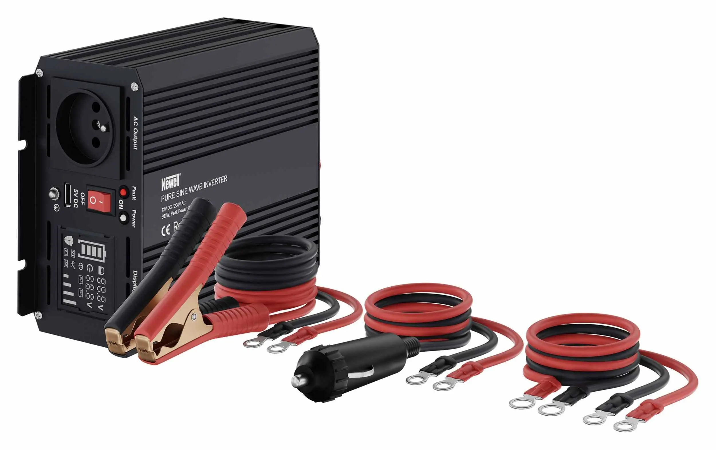 Przetwornica Newell NL3679 12V/230V 500W/1000W czysta sinusoida