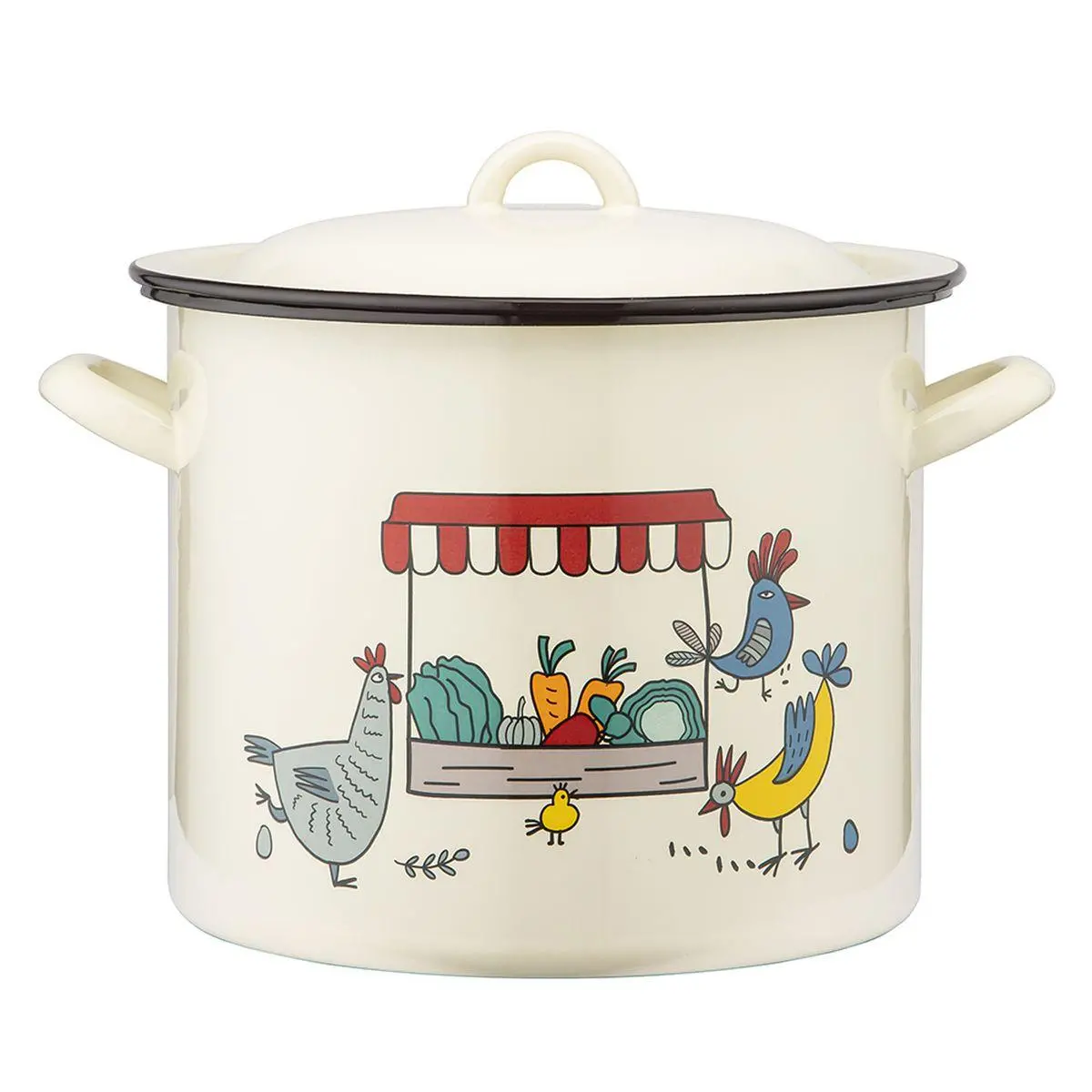 Garnek Silesia Rybnik 02050021293 Kurki Indukcja Emalia 10l