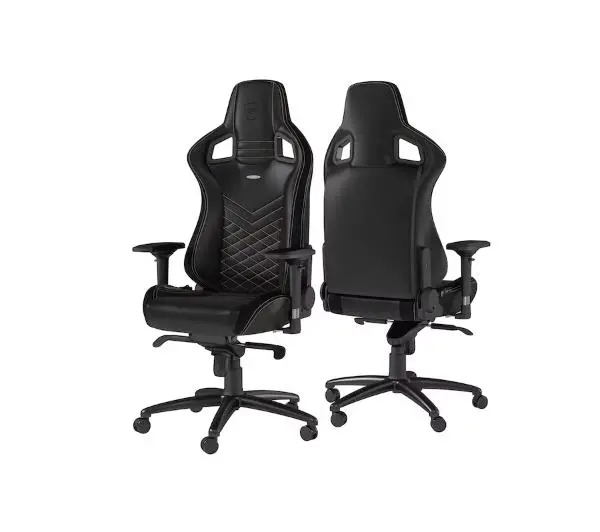 Noblechairs EPIC Black Gold Gamingowy do 120kg Skóra ECO Czarno-złoty - Kup na Raty - RRSO 0%